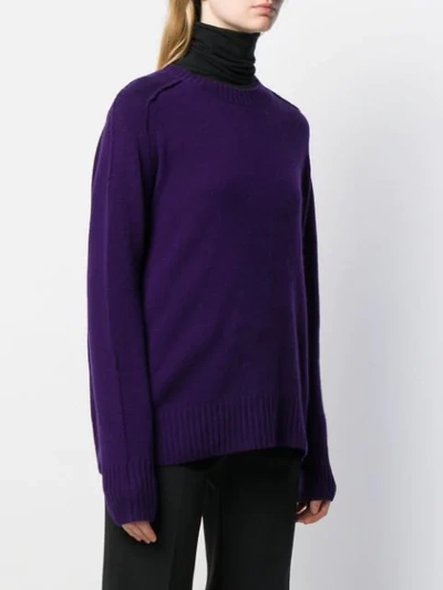 Shop Allude Fine Knit Jumper In 78 Purple