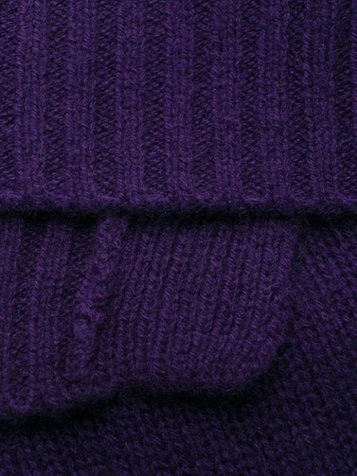 ALLUDE FINE KNIT JUMPER - 紫色
