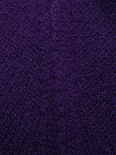 ALLUDE FINE KNIT JUMPER - 紫色
