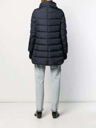 Shop Herno Shell Puffer Jacket In Blue