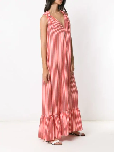 Shop Adriana Degreas Italia Long Dress In Red