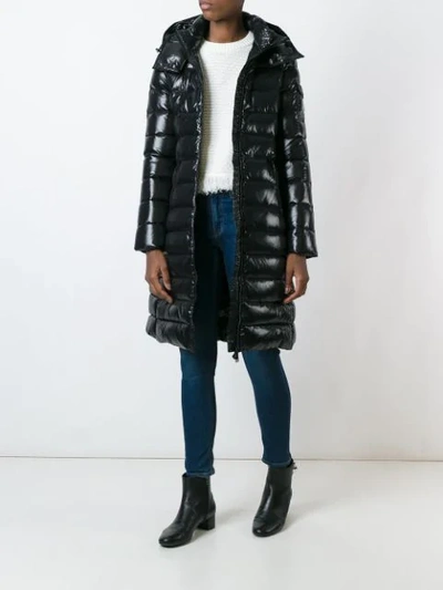 Shop Moncler 'moka' Padded Coat In Black