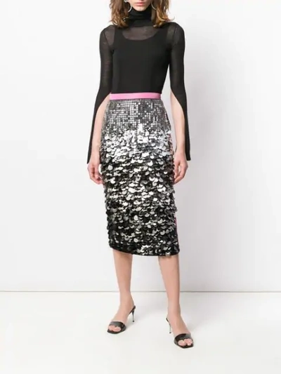 Shop N°21 Sequin Pencil Skirt In Pink