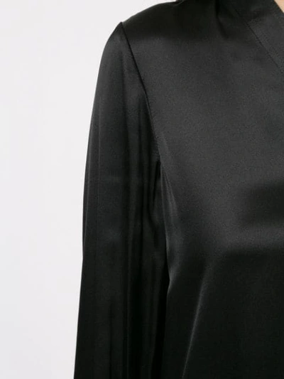 Shop Elie Tahari 'blaze' Longline Tunic Blouse In Black
