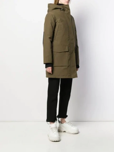 Shop Canada Goose Padded Camouflage Coat In Green