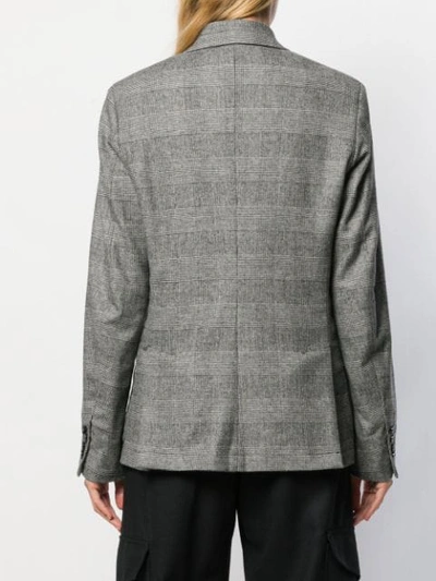 Shop Barena Venezia Oversized Double-breasted Blazer In Grey