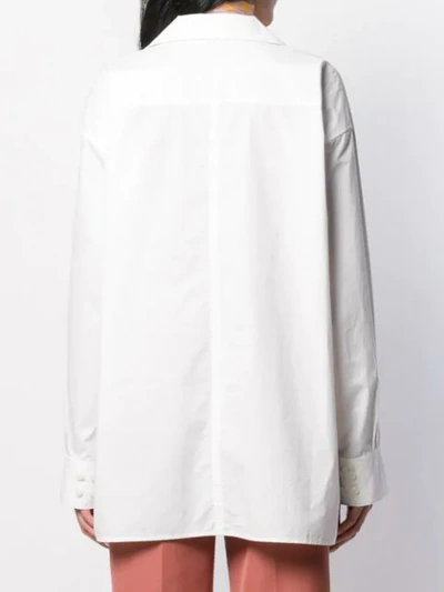 ACNE STUDIOS PEASANT-INSPIRED BOXY SHIRT - 白色