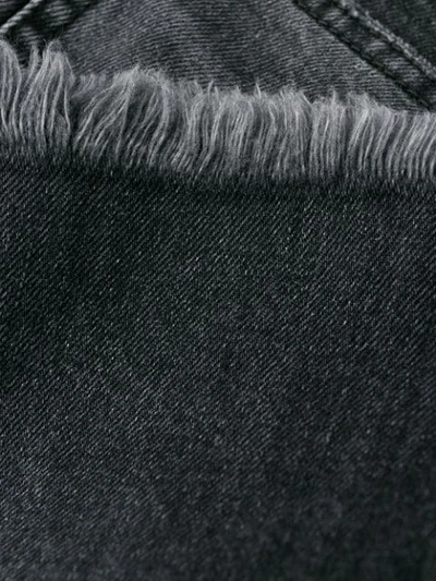 Shop Saint Laurent Straight-leg Faded Jeans In Grey