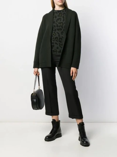 Shop Allude Pullover Mit Leopardenmuster In Green