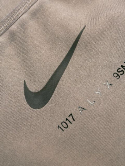Shop Alyx X Nike Jersey Bra Top In Brown