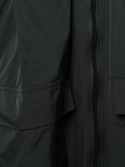 Shop Ter Et Bantine Rib Knit Hooded Coat - Black