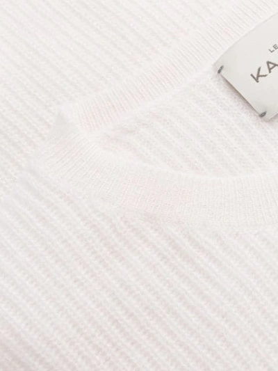 Shop Le Kasha Dublin Cashmere Top In White