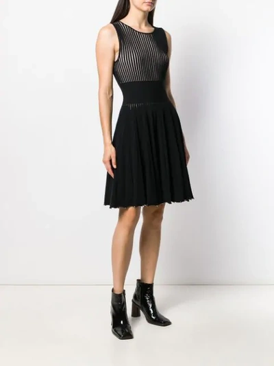 Shop Antonino Valenti Sleeveless Flared Dress In Black