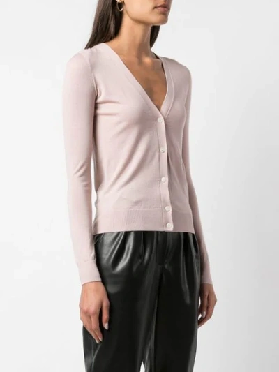 Shop Theory Ribbed Knit Striped Jumper In Pink