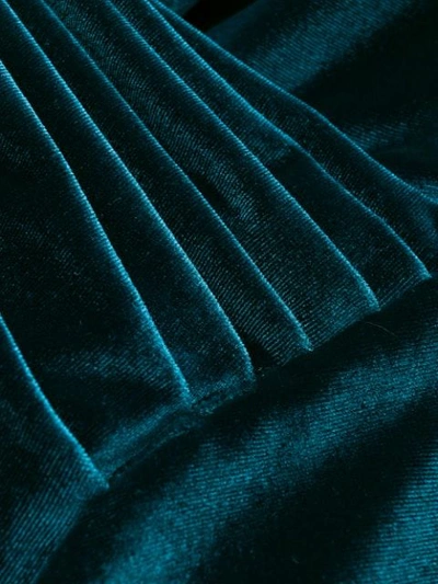 Shop Alexandre Vauthier Puffed Sleeve Dress In Blue