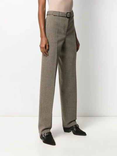 Shop Givenchy Checked Trousers In Neutrals