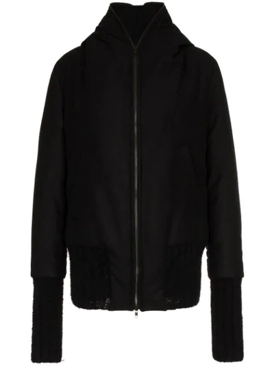 Shop Ann Demeulemeester Oversized Hooded Jacket In Black