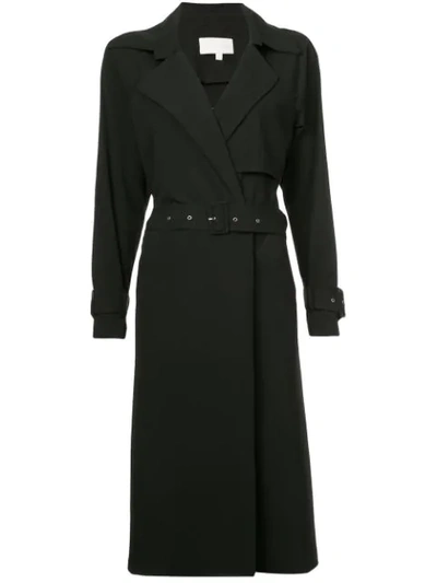 Shop Michelle Mason Loose Trench Coat - Black