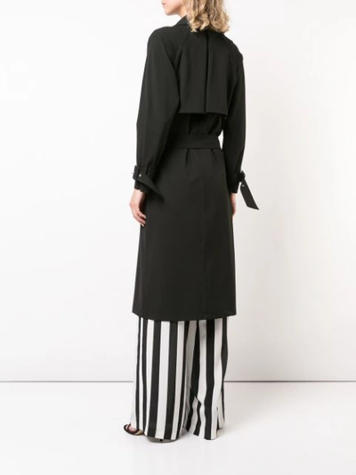 Shop Michelle Mason Loose Trench Coat - Black