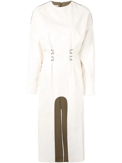 Shop Boyarovskaya Cut Out Dress In White