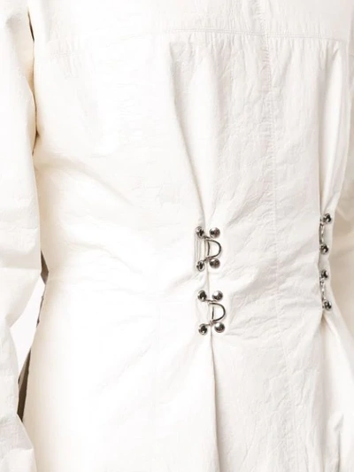 Shop Boyarovskaya Cut Out Dress In White