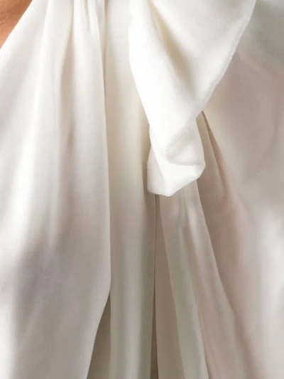 Shop Magda Butrym Mundo Contrast Mini Dress In White