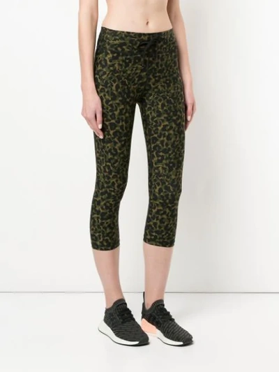 Shop The Upside Cropped Leopard In Green