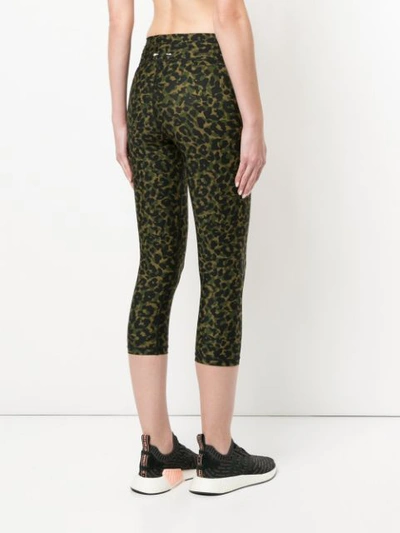Shop The Upside Cropped Leopard In Green