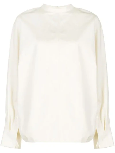 Shop Jil Sander Lumi Reversed Shirt In Neutrals