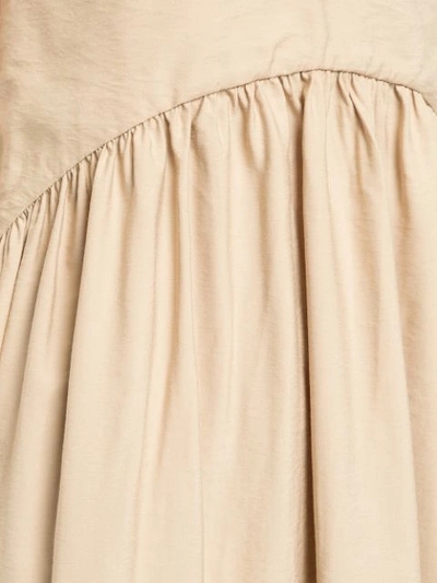 Shop Aeron Pleated Detail Dress - Neutrals
