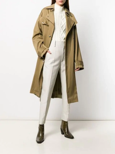 ISABEL MARANT ÉTOILE TIPO TRENCH COAT - 大地色