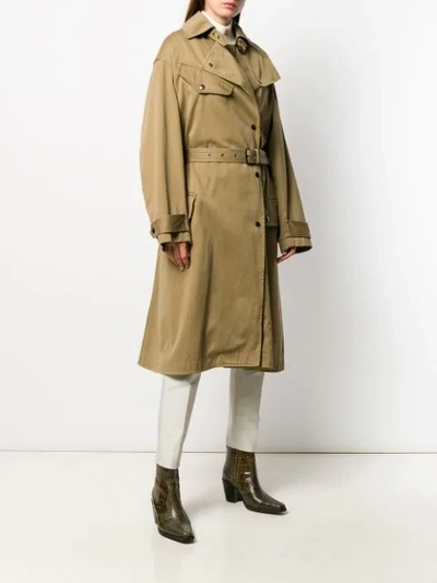 Shop Isabel Marant Étoile Tipo Trench Coat In Neutrals