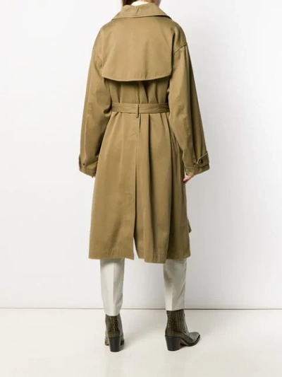 Shop Isabel Marant Étoile Tipo Trench Coat In Neutrals