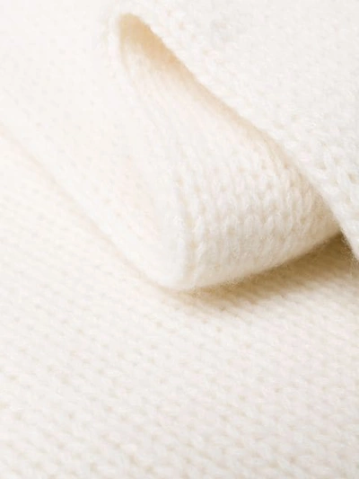 Shop Allude Slim Fit Cashmere Jumper In White