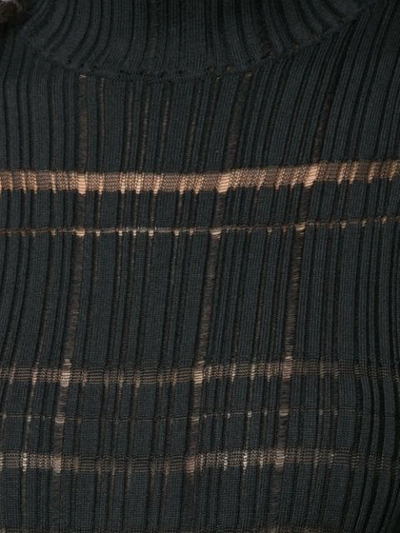 Shop Proenza Schouler Drop Stitch Knit Dress - Black