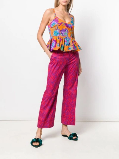 Shop La Doublej Hendrix Trousers In Pink