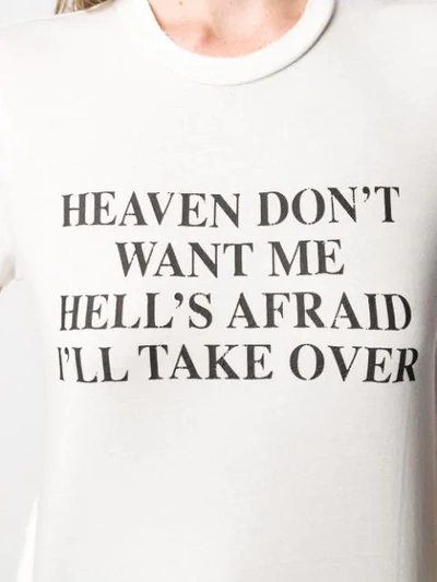 Shop Amiri T-shirt Mit Slogan-print In White