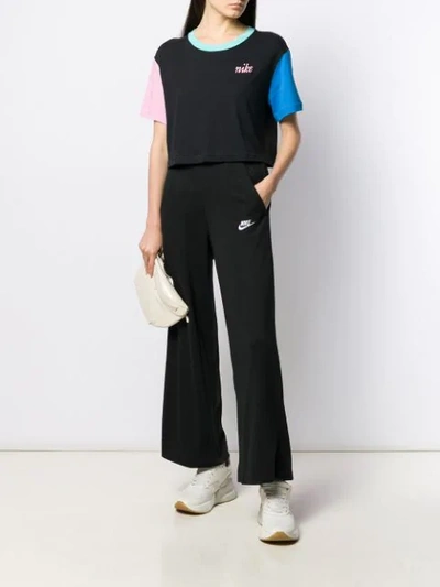 Shop Nike W Cropped T-shirt In Black