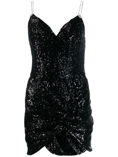 Shop Magda Butrym Deva Sequin Dress In Black