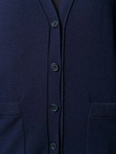 Shop Chloé V-neck Knit Cardigan In Blue