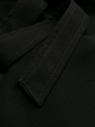 Shop Erika Cavallini Tie Waist Blazer In Y690 Black