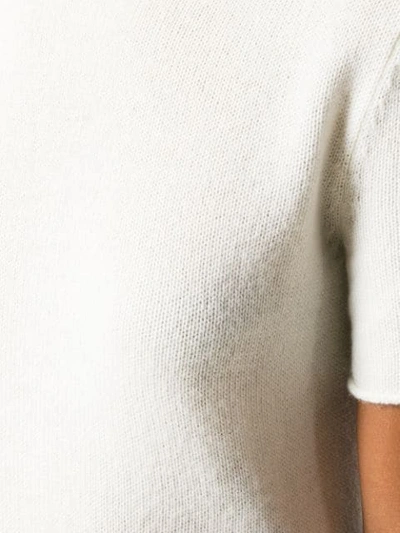 Shop Theory Knitted Cashmere T-shirt In White