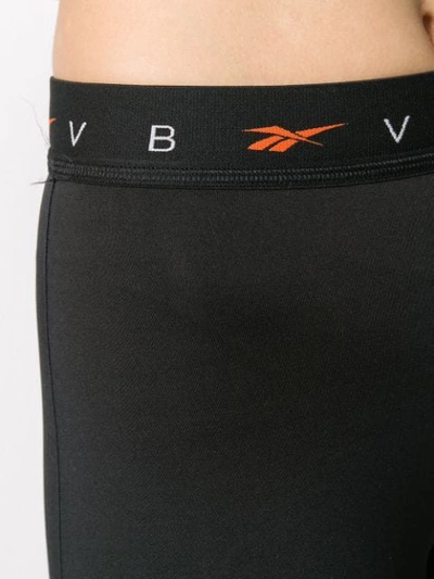 Shop Victoria Beckham X  Logo Leggins In Black