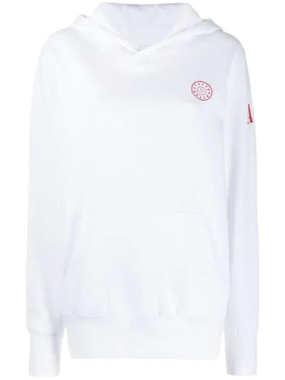 Shop A.f.vandevorst Justice Logo Patch Hoodie In White