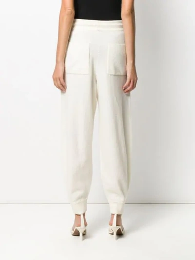 Shop Ulla Johnson Drawstring Waist Trousers In White