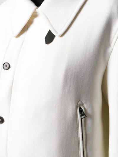 Shop Tom Ford Belted Loose-fit Jacket In White