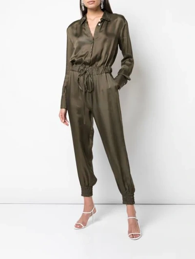 Shop Cinq À Sept Joyce Jumpsuit In Green