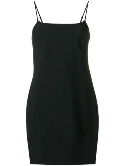 Shop Alexander Wang T Plain Short Dress In Black