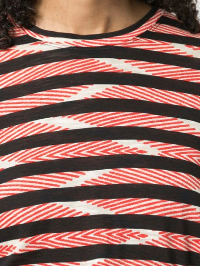 Shop Proenza Schouler Chevron Stripe Long Sleeve T-shirt - Red