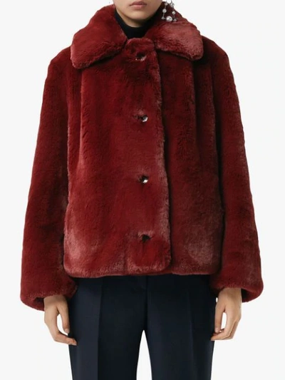 Burberry faux fur jacket sale